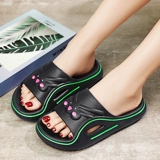 Тапочки на платформе, обувь, летние нескользящие слайдеры