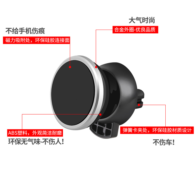 Từ tấm vá xe air outlet magnetic điện thoại xe hơi chủ phụ kiện sắt magnetic phụ kiện nam châm dán từ tính