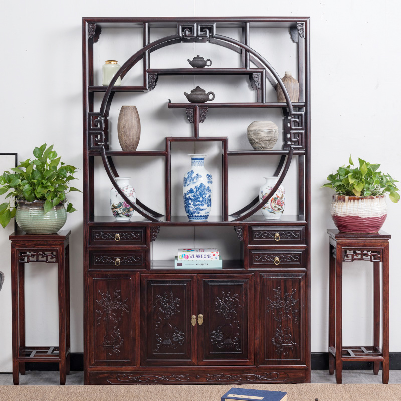 New Chinese-Style Antique Shelf, Solid Wood Storage, Antique Office Tea Rack, Display Cabinet, Ornament, Partition, Small Multi-Purpose Shelf New Chinese-Style Antique Shelf, Solid Wood Storage, Antique Office Tea Rack, Display Cabinet, Ornament, Partition, Small Multi-Purpose Shelf