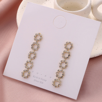 Tassel retro fashion earrings female 2020 New Tide Korean temperament Net Red personality earrings without ear hole ear clip