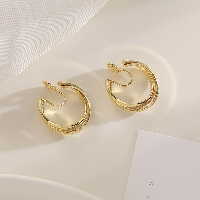 Small Crowddesign Superior Sense Light Lavish Earrings Earrings Temperament Net Red Identical Dines MOSQUITO COIL DISH WITHOUT EARBUDS EAR CLIPS