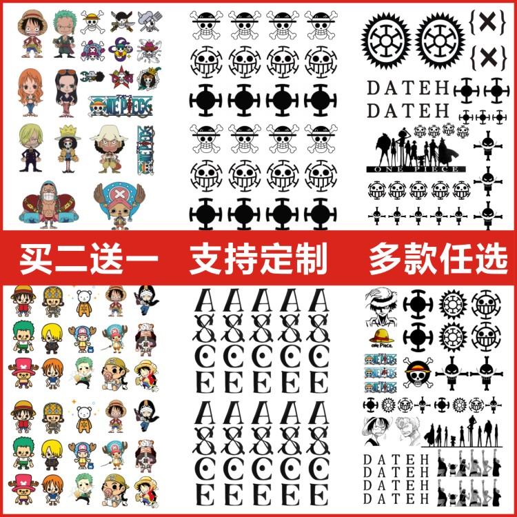 One Piece tattoo stickers Ace arm Rufu ONE PIECE One Piece OP Luo COS animation logo