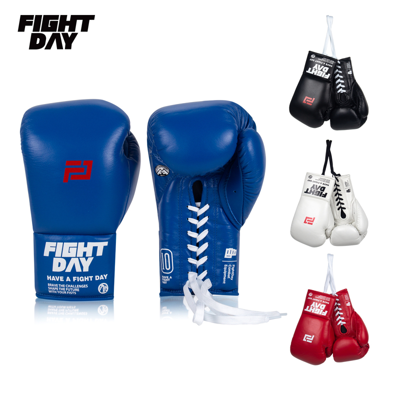 Fightday Boxing Horsehair Leather Gloves for Men and Women, Professional Fighting Gloves, Muay Thai Adult Training Lace-Up Gloves