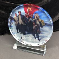 Huining will set up Crystal custom patriotic decoration creative crafts Red Army activity souvenir memory gift