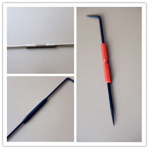 Fitter with needle leather professional marking red handle scratch needle anti-rust scratch needle chrome-plated needle scratch tool