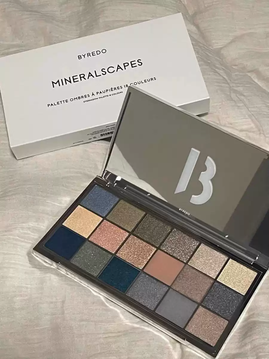 Byredo百瑞德2024年限定Mineralscapes 18色珠光哑光眼影盘