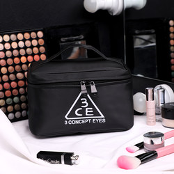 Internet celebrity cosmetic bag ins trend super popular simple portable travel large capacity out-and-out toiletry bag cosmetics storage bag