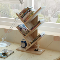 Desktop small bookshelf shelf dormitory student table bookshelf small office storage rack bedside table storage rack