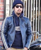 Double 11 special day single mens leather jacket motorcycle locomotive high-end full grain cowhide YKK zipper