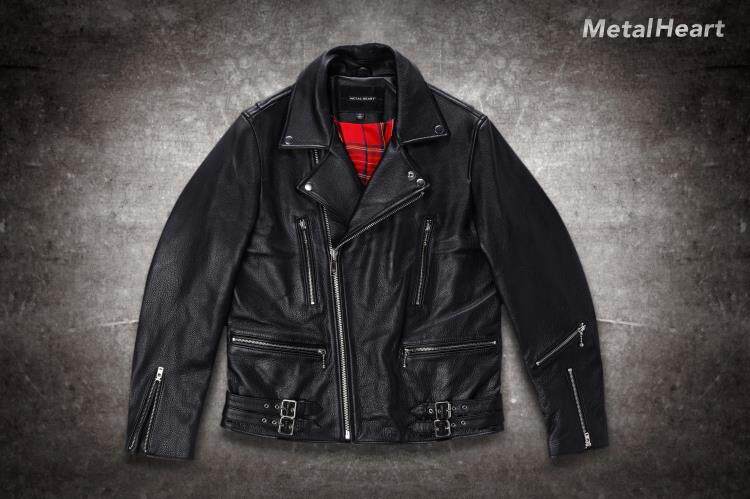 American vintage Harley motorcycle cruising motorcycle leather men's vintage slant zipper trim leather jacket