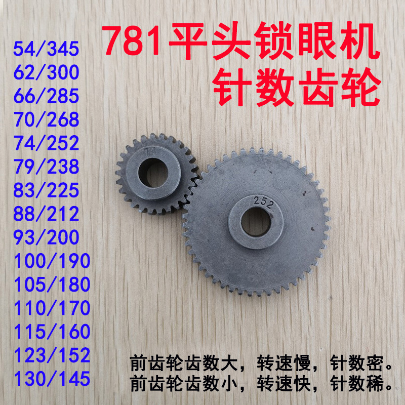 Sewing Machine Accessories Heavy Industry 781 780 Flat Head Eye Lock Machine Knob Door Car Various Needle Numbers Gears Various Specifications