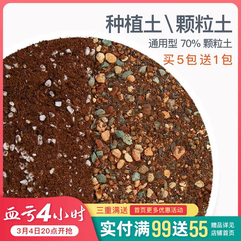 Yunnan straight hair multi-meat plant nutrient soil peat planting earth colorful paved pebble granular soil multimeat
