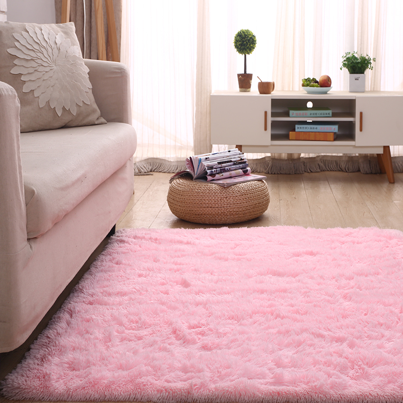 Neo thảm phòng khách nền trang trí sang trọng mat net cô gái màu đỏ rắn màu đơn giản dễ thương thảm thảm - Thảm thảm lót sàn phòng ngủ