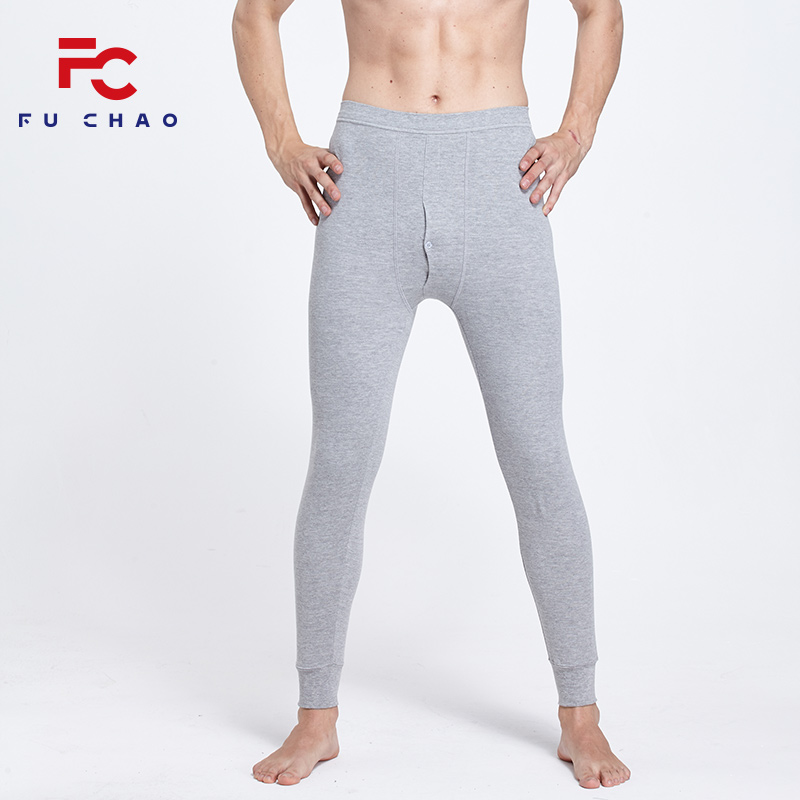 Mens quần mùa thu mens đơn niên và trẻ cơ thể vào mùa xuân và mùa thu mỏng bông đáy quần cotton quần dòng sửa chữa.