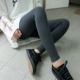 Mùa thu và mùa đông cộng với quần legging cotton dày màu xám nhung dành cho nữ. quần legging mỏng mùa hè