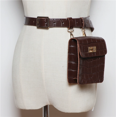 Брендовая небольшая небольшая сумка, ретро сумка через плечо, черная поясная сумка, нагрудная сумка, крокодиловый принт