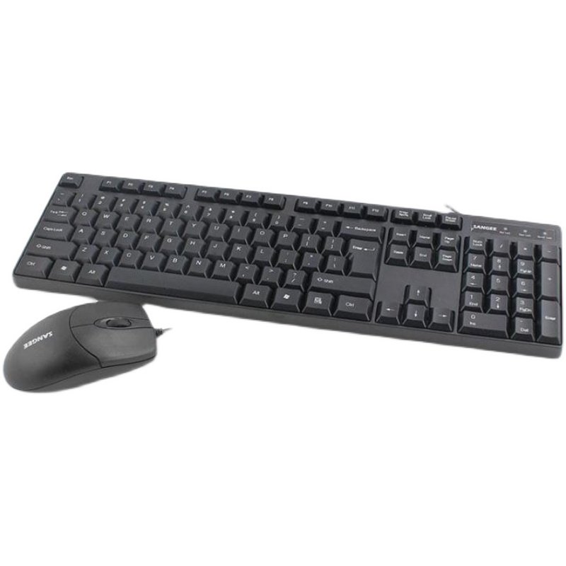 Sanju G2 Wired Keyboard and Mouse Set Office Business Silent Keyboard USB Desktop Computer K2 Keyboard M1 Mouse