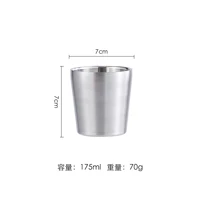 175 мл -модель рисования с прямой (304 модели)