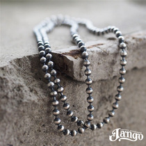 Japanese Jango handcraftsmen make sterling silver do old classic retro hipster ball chain necklace