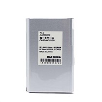 MUJI MUJI stainless steel business card case Japan aluminum business card holder business card case
