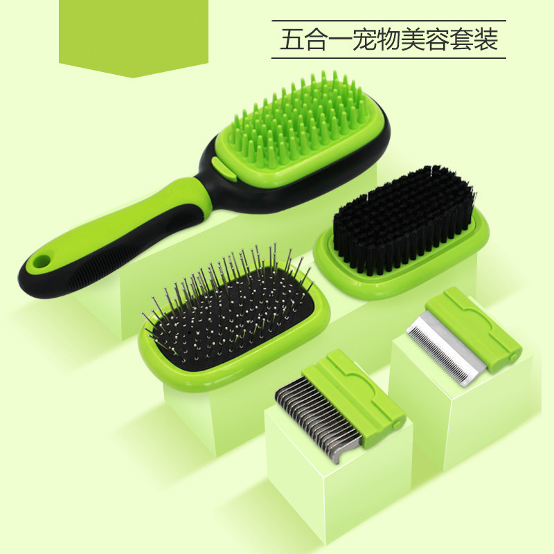 Dog comb large dog kitty dog to float hair comb gold wool comb hair deity pet dog hair cat hair knot comb