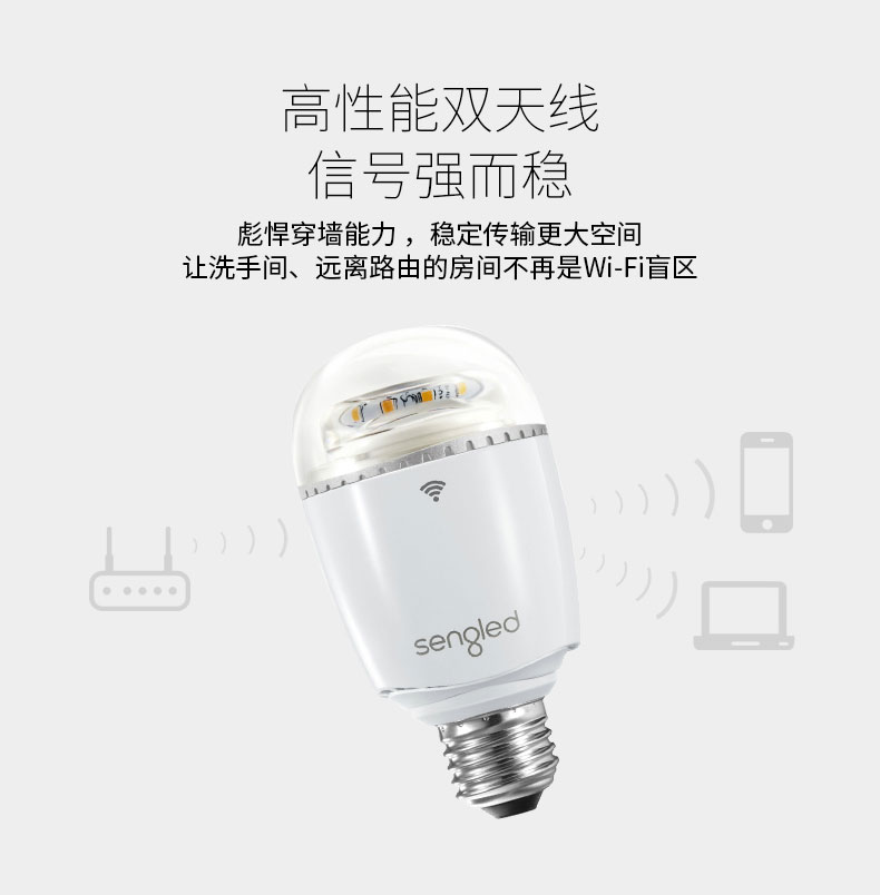 生迪 Sengled WiFi信号中继智能灯泡 app无极调光 图4