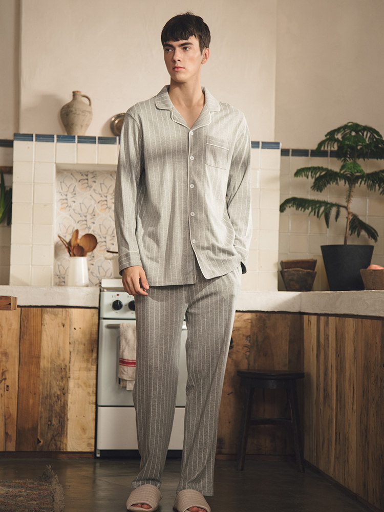 cocobread 纯棉 春夏款长袖家居服套装 天猫优惠券折后￥69包邮（￥119-50）男、女多款可选