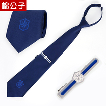 Security overalls ties zippered mens and womens security doormen hidden blue tie clip new security tie clip