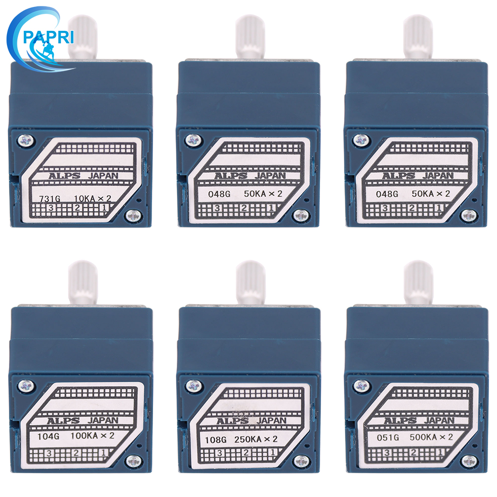 Japan ALPS Original fit RK27 10K 10K 50K 50K 100K 500K 500K 500K dual libiform sound volume potentiometers