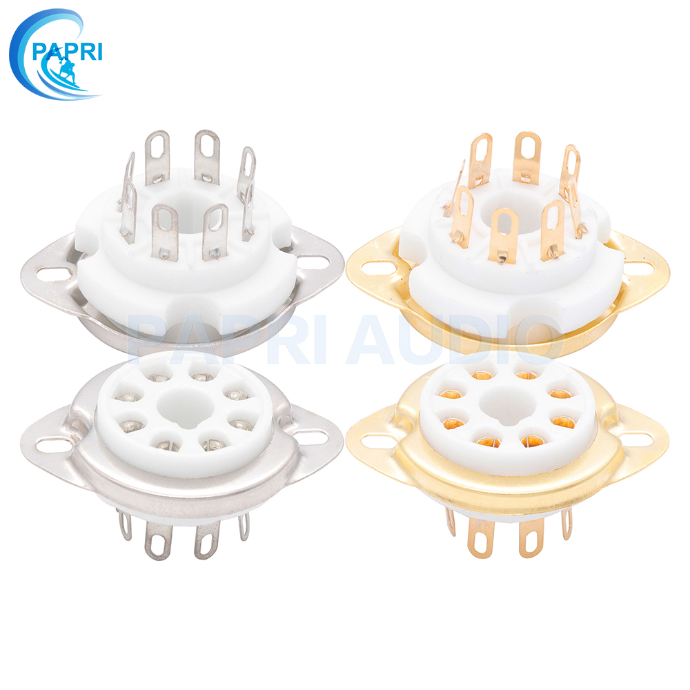 Ceramic large eight-foot gold-plated large 8-foot vacuum tube seat bile seat bracket KT88 274B EL34 6SN7 6SL7