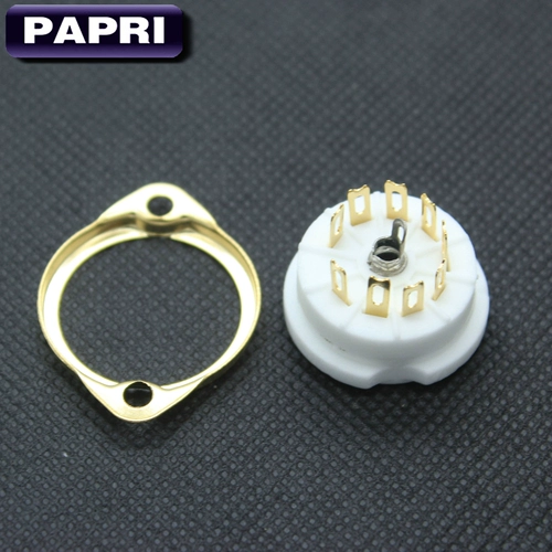 Небольшой 9 -типовой электронный трубку девять -фут, покрытые керамическим золотым фосфором, бронзовый сарай ECC83 6922 EL84 12AX7 12AU7 12AU7888 5670 6DJ4 Сиденье желчного протока Сидень