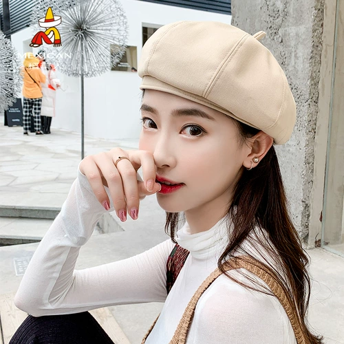 Универсальный модный демисезонный берет, тонкая японская брендовая шапка