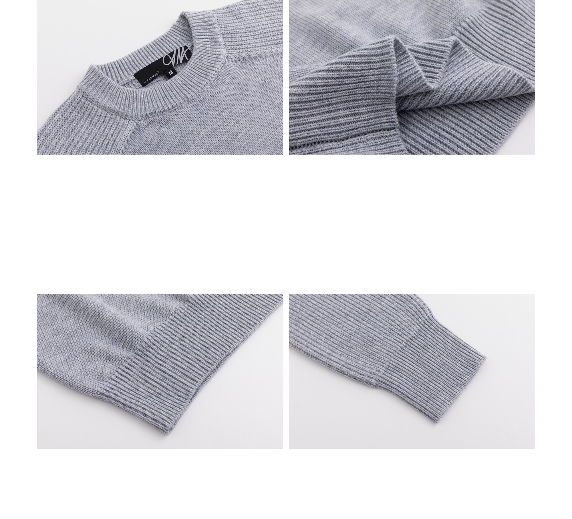 VLABMADE Ribbed Raglan Loose Knit Sweater