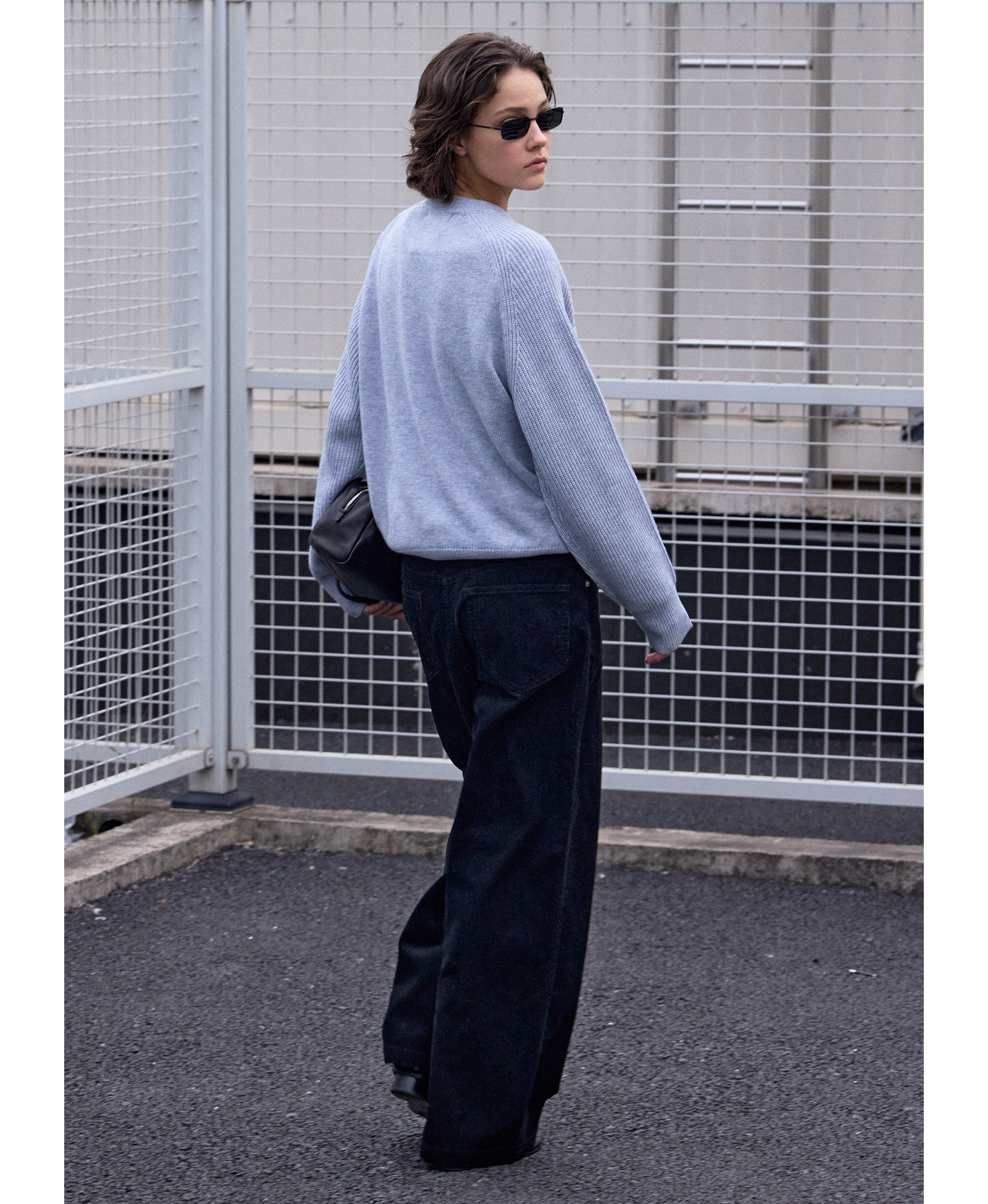 VLABMADE Light Wash Wide-Leg Trousers