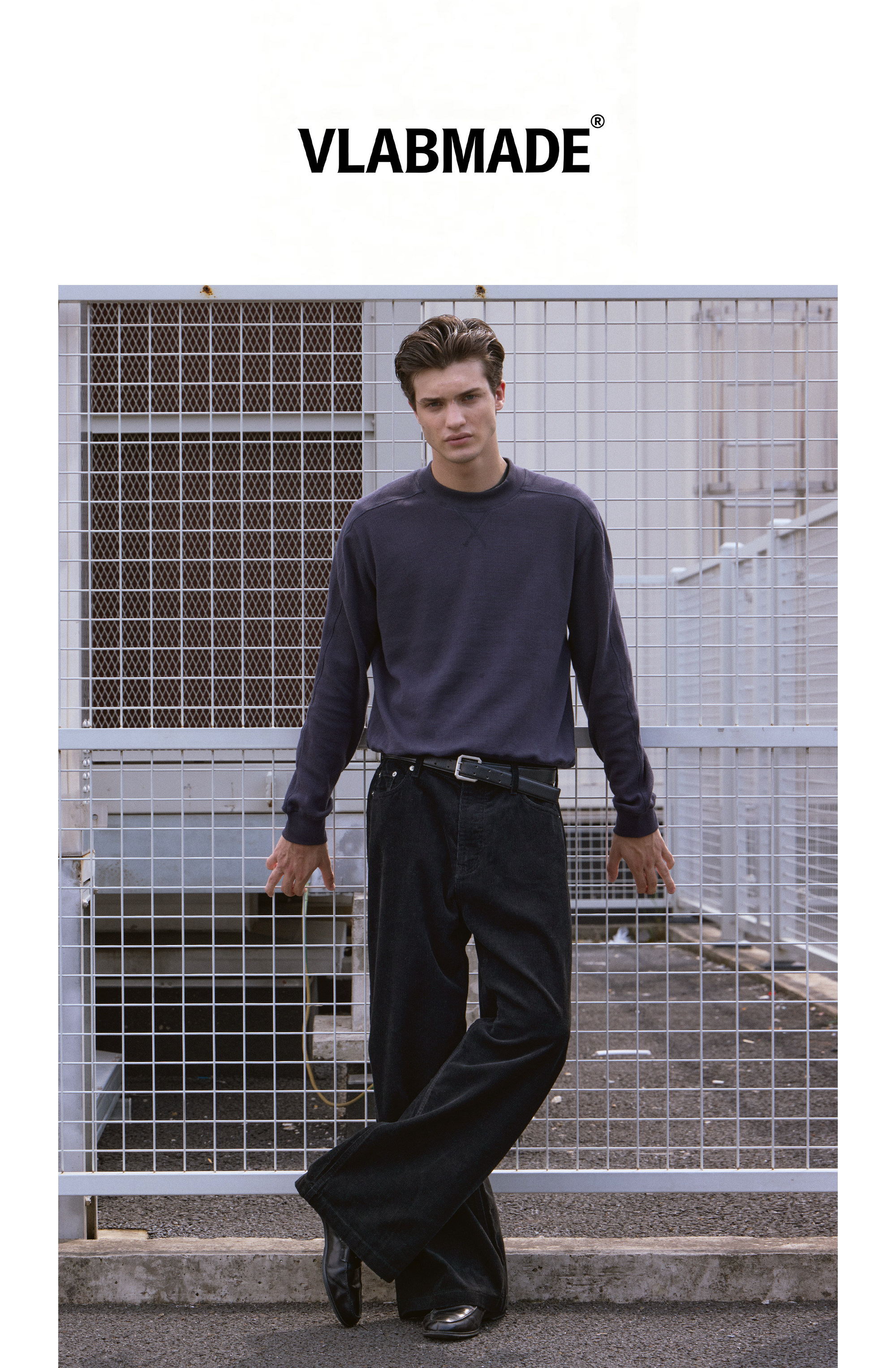 VLABMADE Light Wash Wide-Leg Trousers