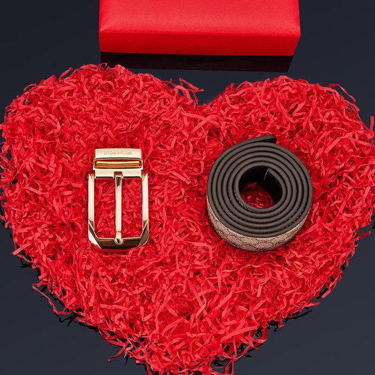 英皇保罗皮带男士真皮针扣腰带纯牛皮年轻人简约时尚休闲裤带商务