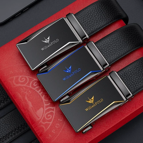 Ремень Ralph Lauren Polo из натуральной кожи, мужской ремень из натуральной кожи с автоматической пряжкой, мужской ремень из натуральной воловьей кожи, брендовый универсальный молодежный брючный ремень, тренд