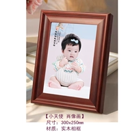 Маленькая ангельская портретная шерстяная живопись