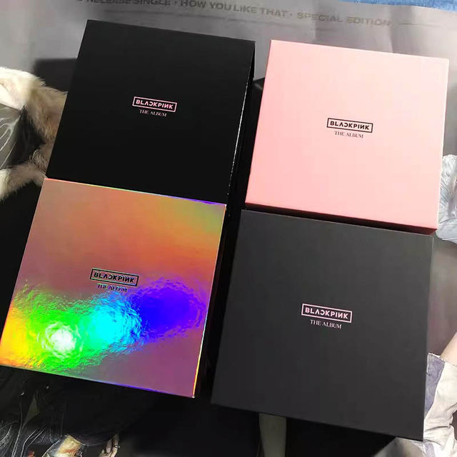 Blackpink album THEALBUM ຂອງແທ້ຮູບບັດ postcard ສະຕິກເກີ peripheral ຢ່າງເປັນທາງການຂອງແທ້