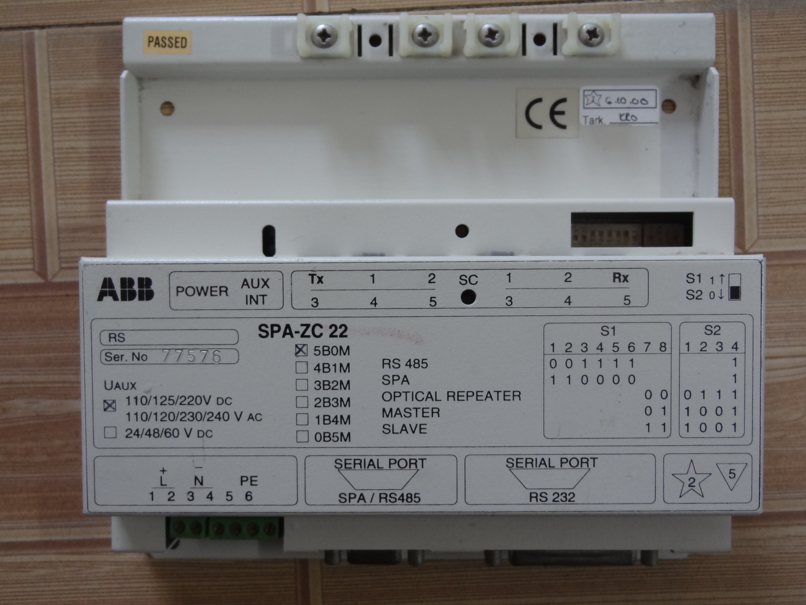 Original Assembly Unloader ABB Control System PLC DCS Module SPA-ZC22 Low Price Clear Bin