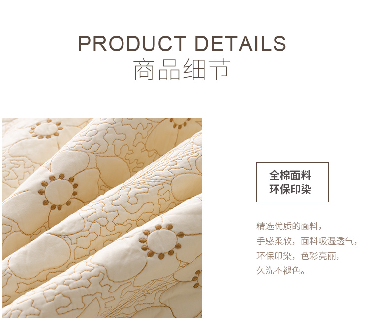 Bông màu bông tinh khiết trải giường quilting mùa hè điều hòa không khí mát mẻ là quilted thêu thêu và bông quilting - Trải giường drap giường everon