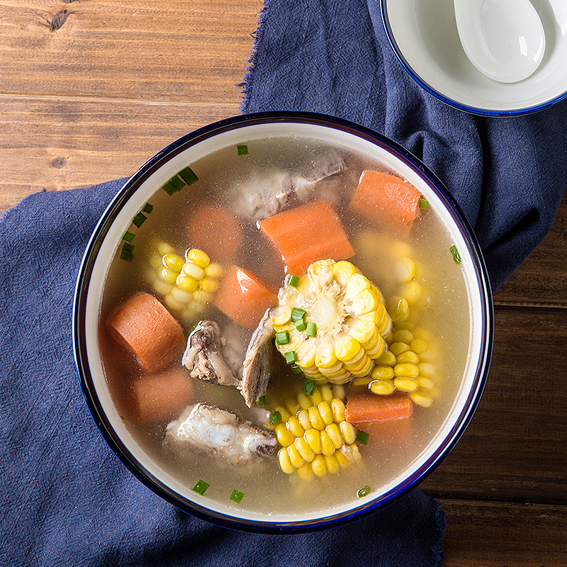 Ecru Japanese Nordic contracted web celebrity hotel restaurant household high - capacity ceramic bowl bowl rainbow such as bowl bowl dishes
