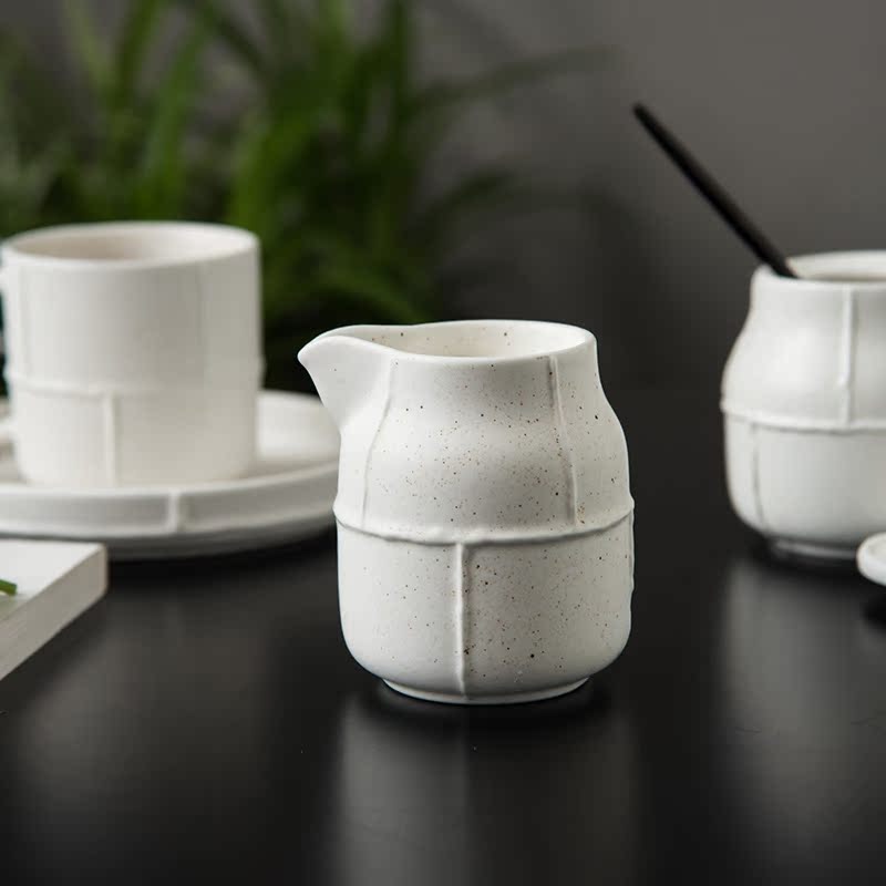 The Nordic ins contracted household ceramics restoring ancient ways milk sugar cylinder milk cup sugar cup sauce seasoning as cans bottles of milk pot kettle