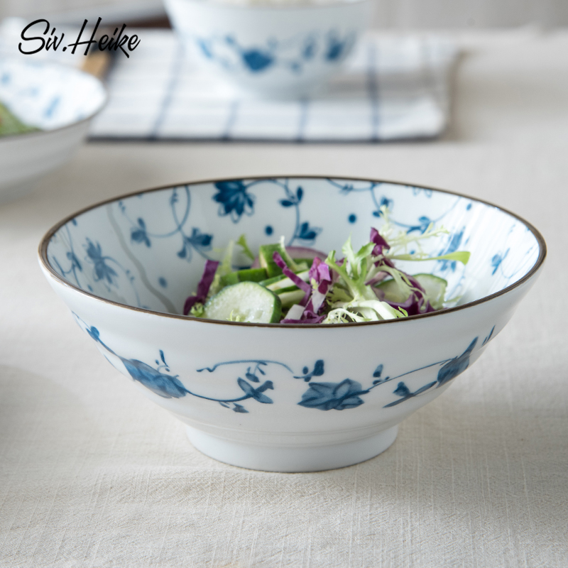 West fu and Korean creative rainbow such use ceramic tableware domestic large bowl dish bowl bowls bowl bowl a salad bowl