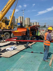 Бетононасос 30细石混凝土输送泵地泵二次构造柱泵混泥土结构浇筑泵上料机柴油