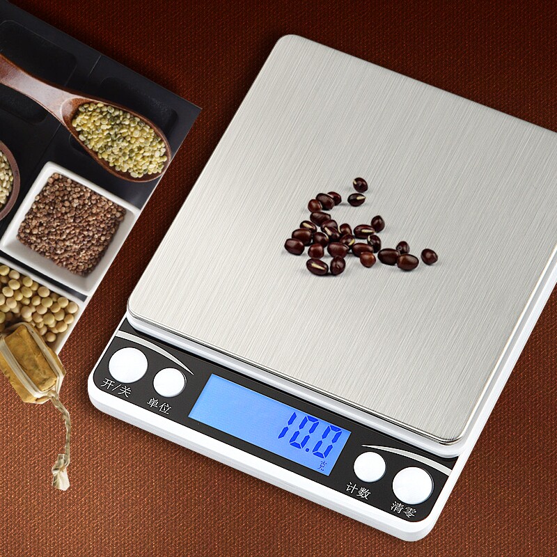 Household kitchen electronic scale 0 1 high-precision grams hairdressing shop electronic small-scale dye cream coloring material special scale