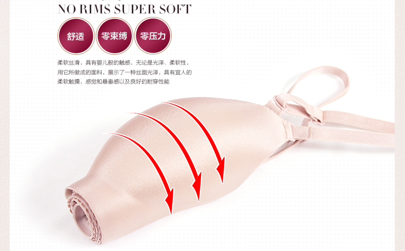 Perilan không có vòng thép phía trước khóa áo ngực nữ phần mỏng thể thao bra một mảnh liền mạch bộ sưu tập của vẻ đẹp gợi cảm trở lại đồ lót - Áo ngực không dây ao lot
