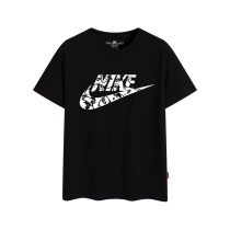 Nike Ton Boy Short Sleeve T-shirt Summer Pure Cotton CUHK Childrens Round Collar Blouses Girl Tide Card Casual Sports