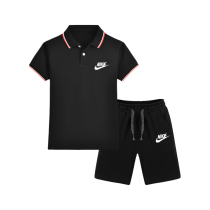 Nike Ton Boy Summer Clothing Suit Pure Cotton Children Polo Shirt Short Sleeve T-shirt CUHK Child Women Turning the sport Ocean Gas