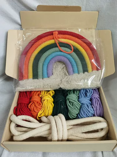 Плетеный радужный гобелен, набор материалов для спальни, DIY